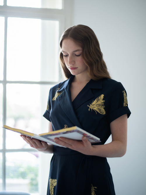 Šaty dlouhé zavinovací bavlna