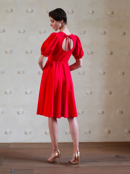 Šaty červené kapka