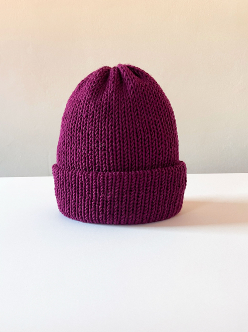 Čepice vínová merino